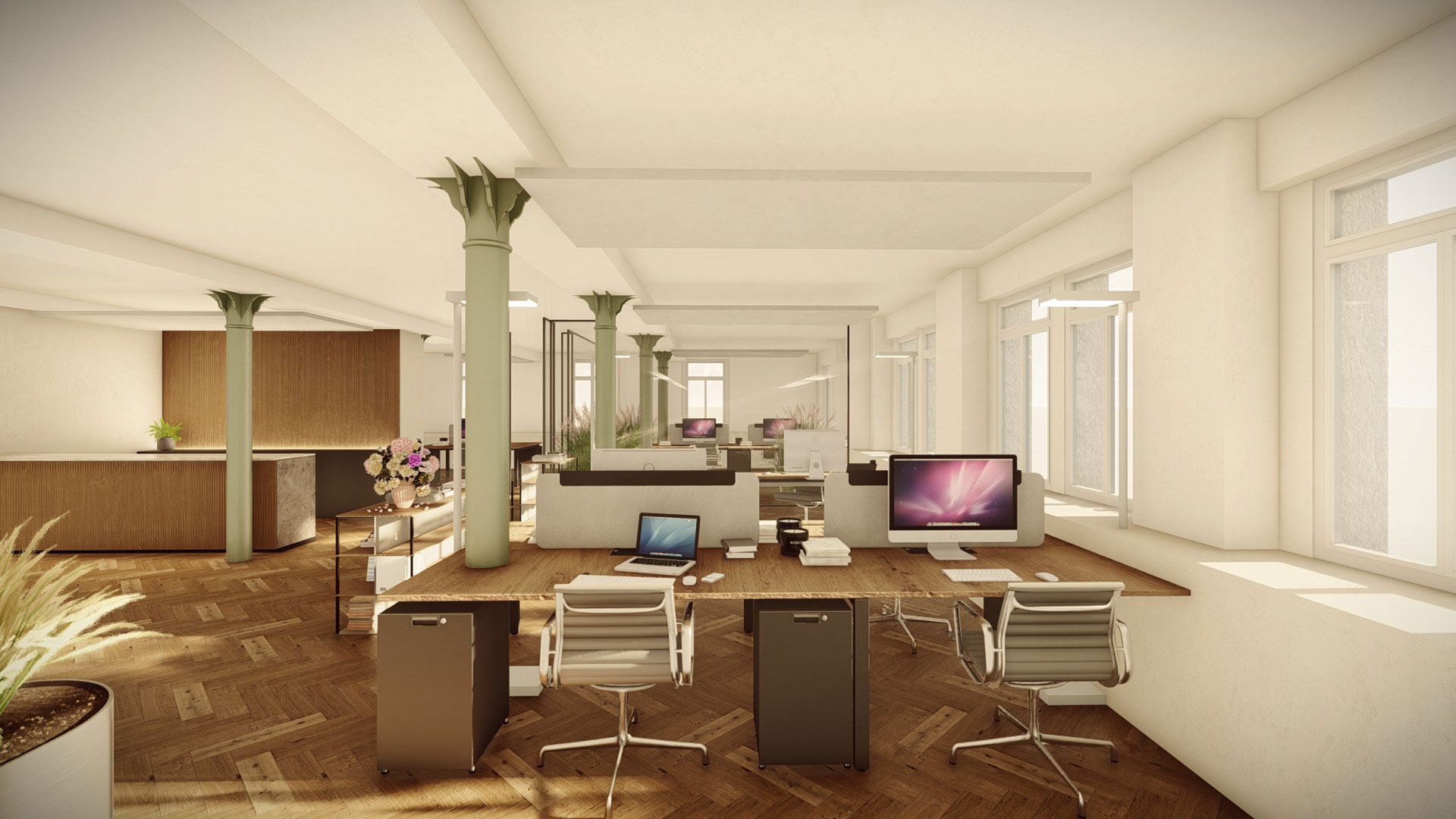 Real Estate Commercial Gerberstraße 3 Visualisierung Büros